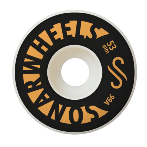 Sonar Wheels 99A Concave White Brown 53mm