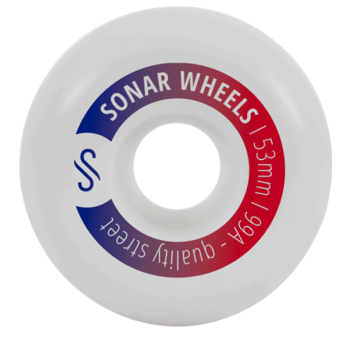 Sonar Wheels 99A White Qulity Street  53mm