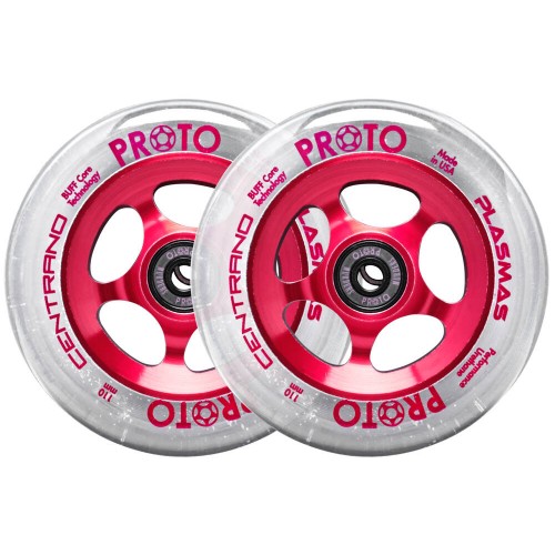 Proto X Centrano Plasma Roues Trottine Freestyle (110mm - Clear On Red)