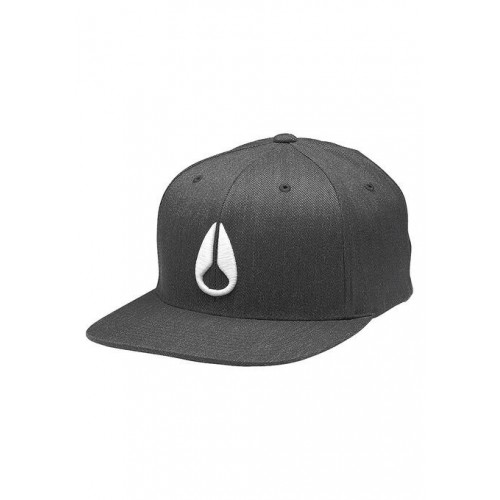 NIXON Deep Down FF Athletic Fit Hat Black Heather / White S/M