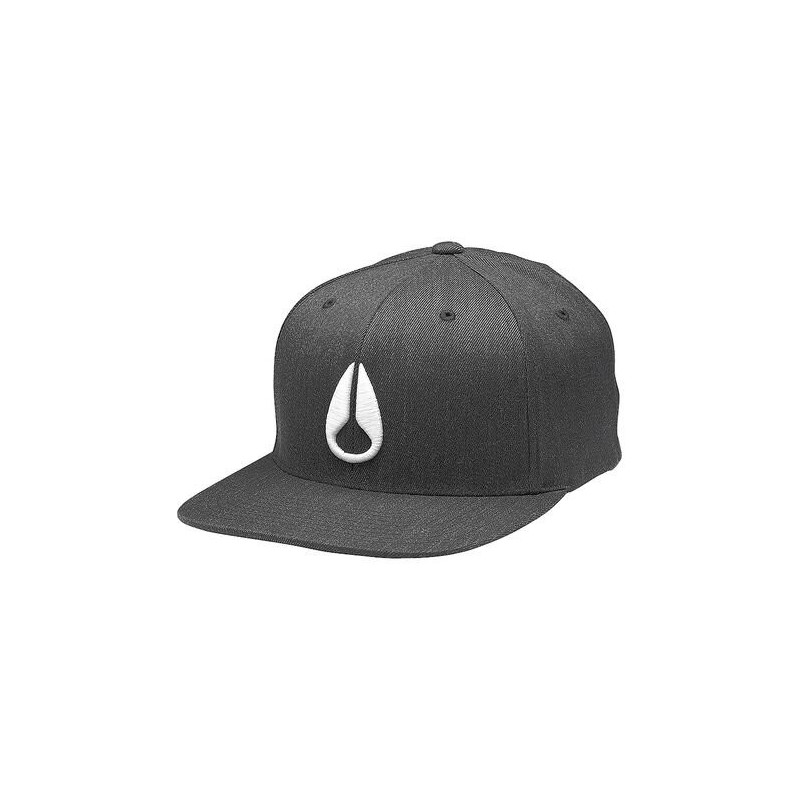 NIXON Deep Down FF Athletic Fit Hat Black Heather / White S/M