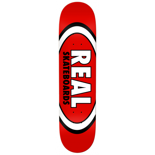 REAL DECK TEAM CLASSIC OVAL RED 8.12 X 31.38