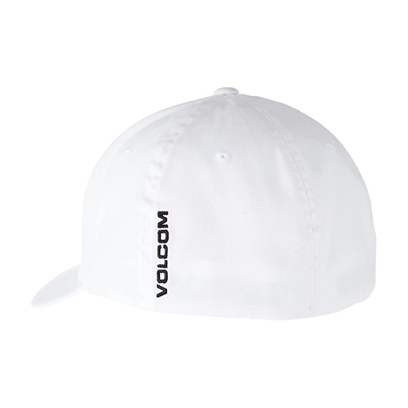 VOLCOM FULL STONE FLEXFIT HAT HEADWEAR WHITE L/XL