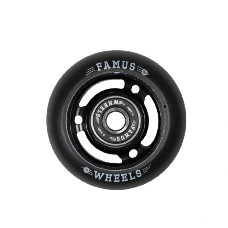 FAMUS Wheells 3 spokes Black/Black  60/92A /Roulements ABEC 9