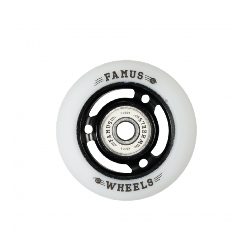 FAMUS Wheells 3 spokes Black/White 60/92A /Roulements ABEC 9