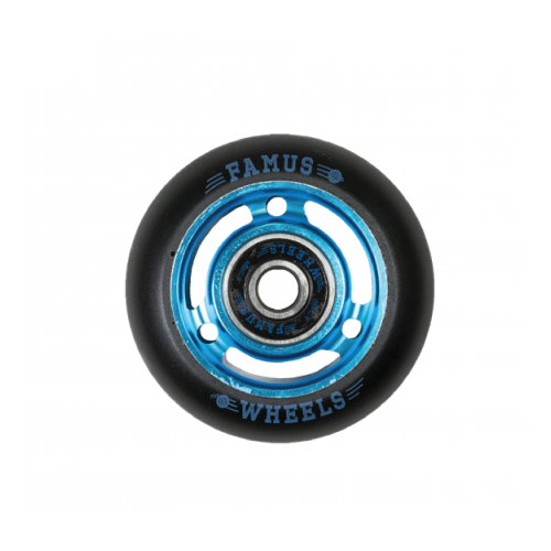 FAMUS Wheells 3 spokes Blue/Black 60/92A /Roulements ABEC 9
