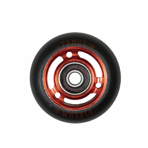 FAMUS Wheells 3 spokes Red/Black 60/92A /Roulements ABEC 9