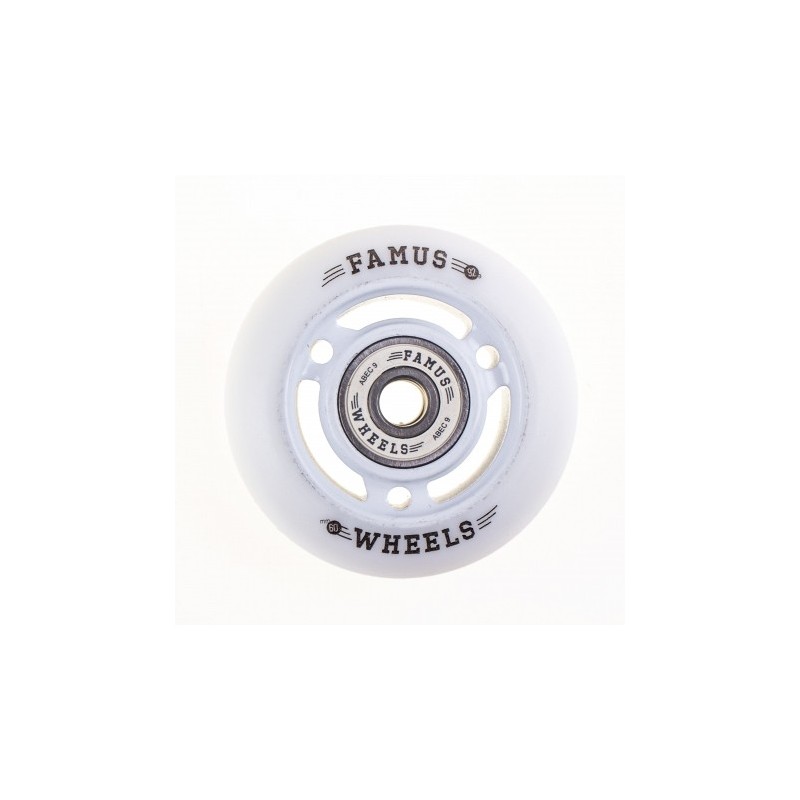 FAMUS Wheells 3 spokes White/White 60/92A /Roulements ABEC 9