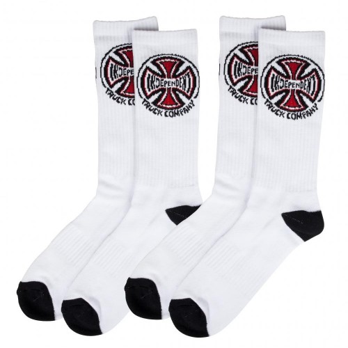 Independent Socks Truck Co. (x2 Pairs) White OSFA