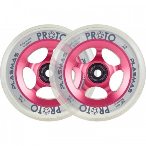 Proto Plasma Roues Trottinette Pack de 2 (110mm - Neon 2 Pink)