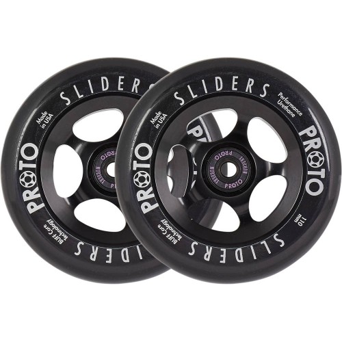 Proto Sliders Roues Trottinette 2-Pack (110MM Black 2 On Black)